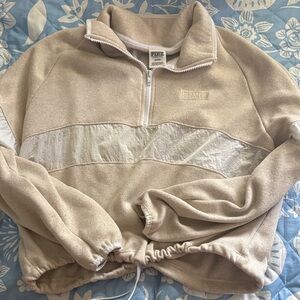 Victoria's Secret Beige Zip-Up Sweater